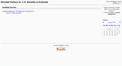 Desktop Screenshot of moodle.okn.edu.pl